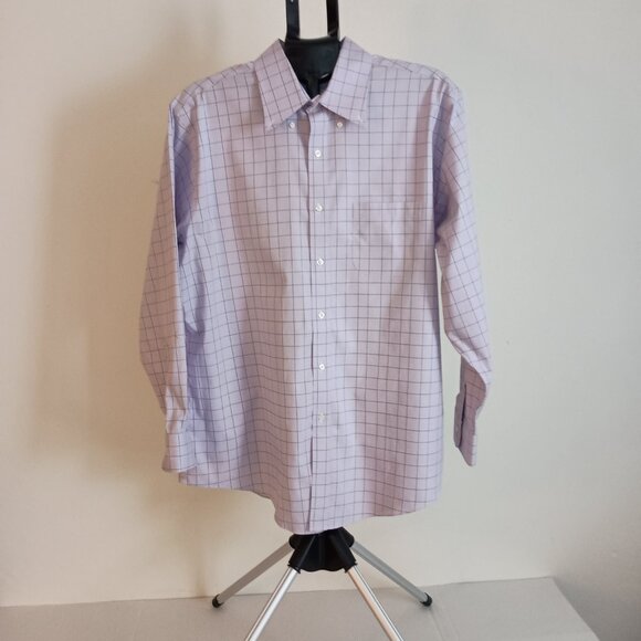 Brooks Brothers Men’s Purple Check Regency Fit Button Up Shirt L/S  Size 16.5 - Picture 14 of 14